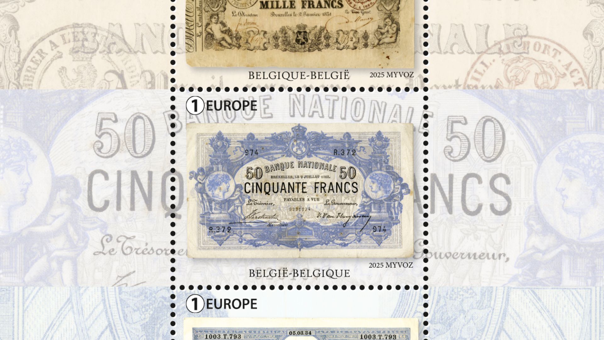  Iconische Belgische bankbiljetten